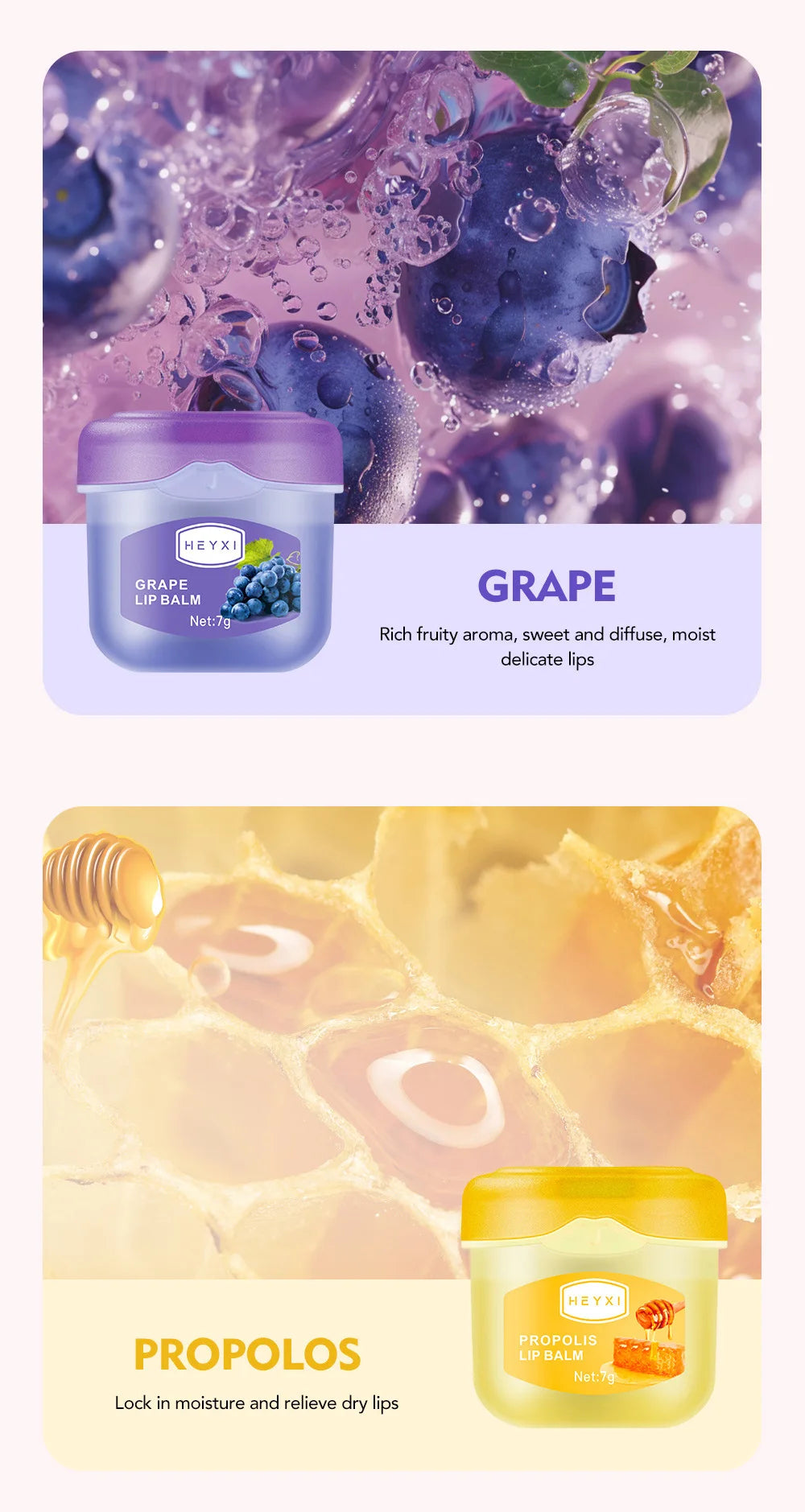 Fruit Lip Balm Set | Moisturizing Lip Mask for Dry, Cracked Lips | Holiday Gift Kit