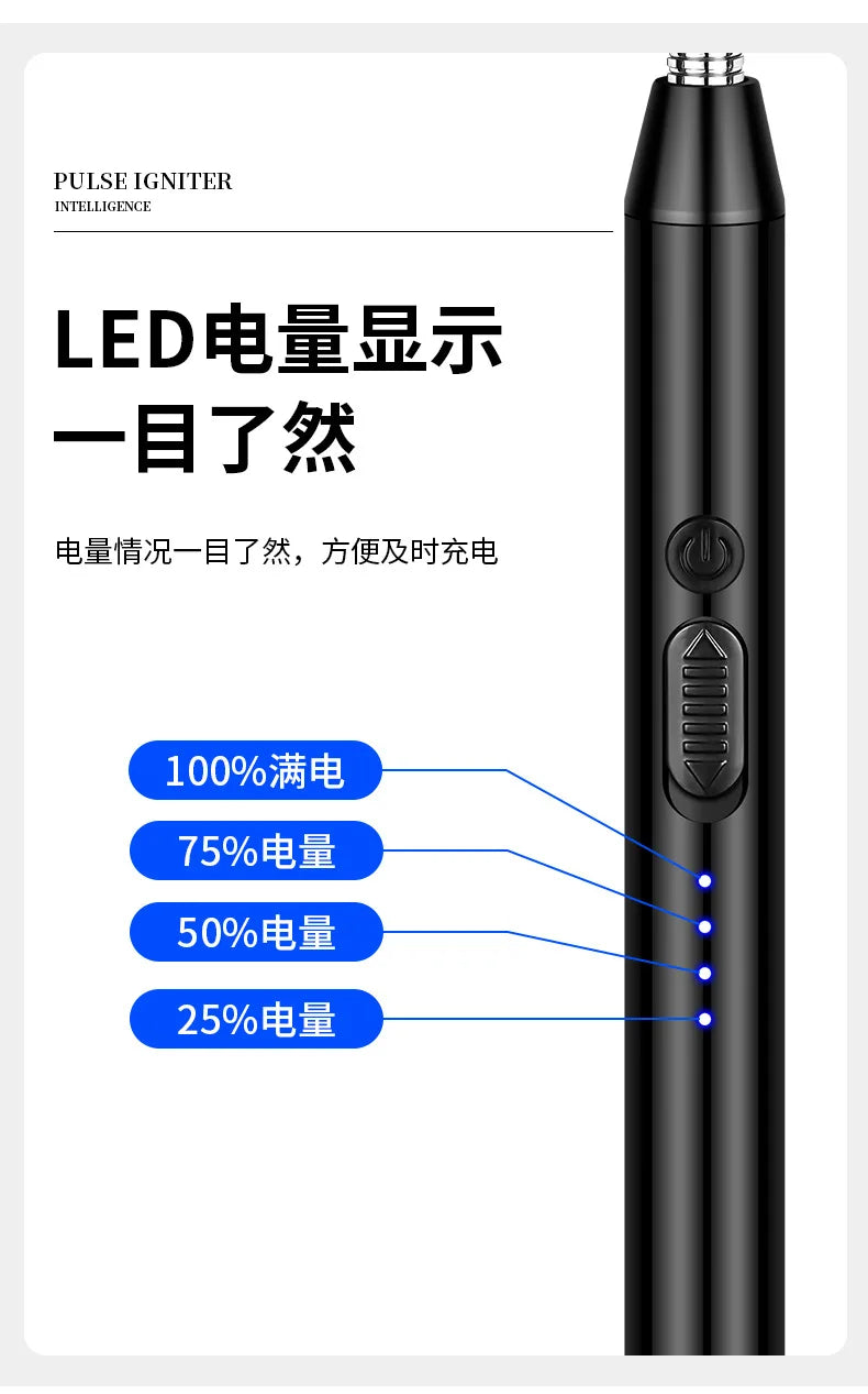 USB‑C Plasma Arc Lighter | Windproof Electric Rechargeable Lighter for BBQ, Candles & Stove