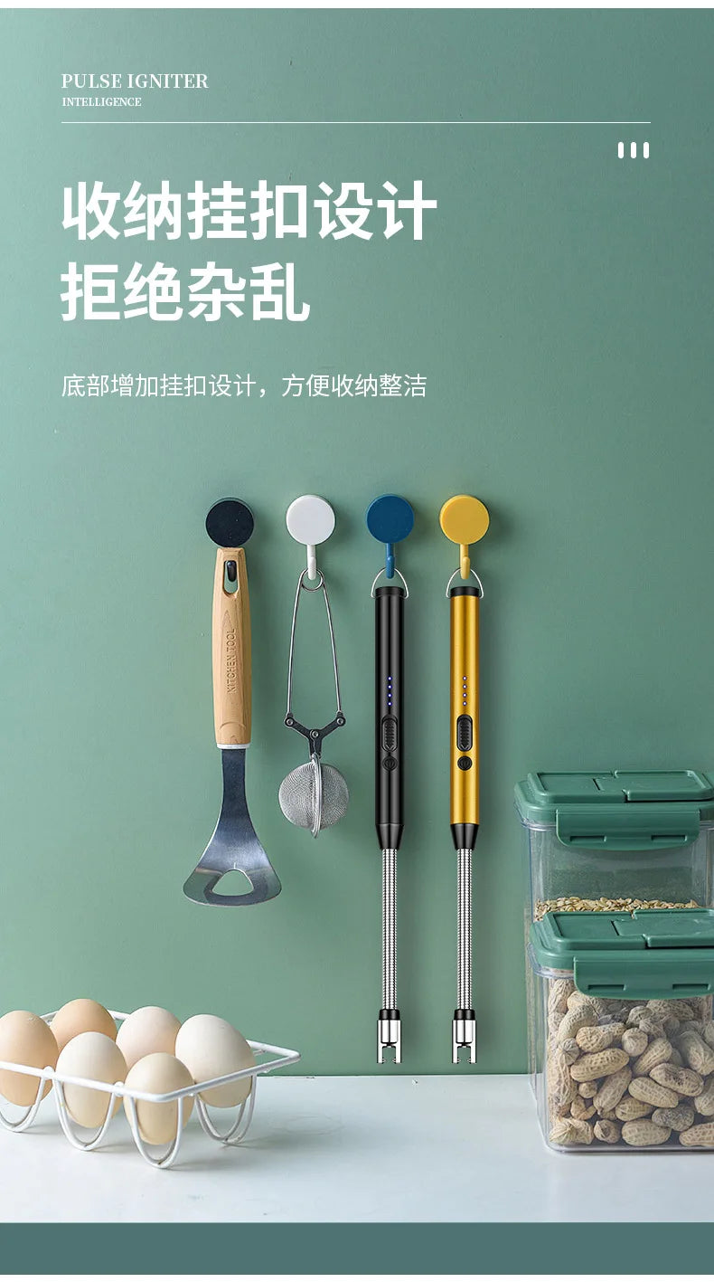 USB‑C Plasma Arc Lighter | Windproof Electric Rechargeable Lighter for BBQ, Candles & Stove