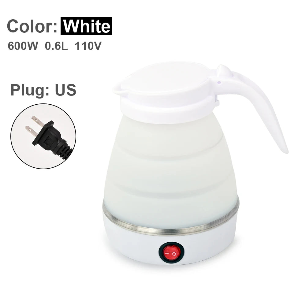 1L Foldable Travel Electric Kettle | Portable 600W Smart Kettle for Tea & Coffee