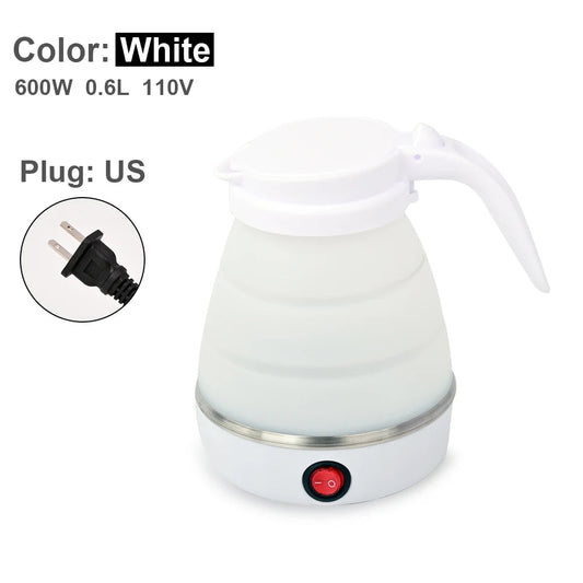 1L Foldable Travel Electric Kettle | Portable 600W Smart Kettle for Tea & Coffee