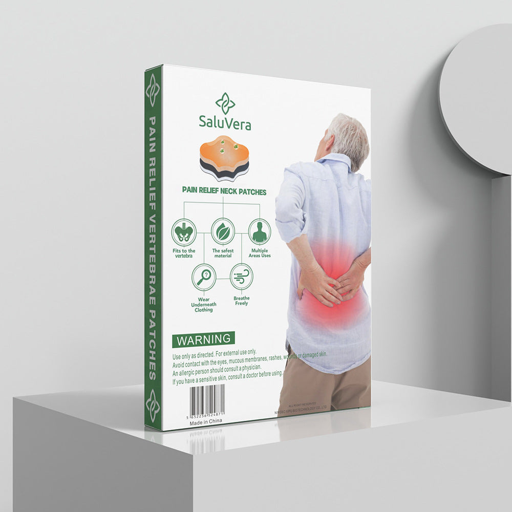 "Herbal Pain Relief Patches for Back & Spine | Natural Vertebrace Pain Patch – 10 Pack"