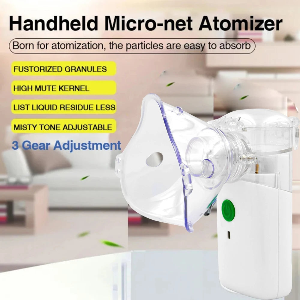 Portable Mesh Nebulizer in Pakistan | Mini Handheld Asthma Inhaler for Kids & Adults