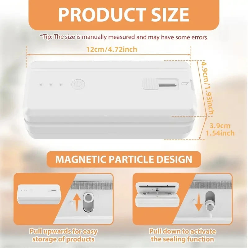 Mini Heat Bag Sealer | Portable Food Bag Sealing Machine & Bag Closure