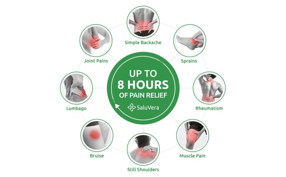 "Herbal Pain Relief Patches for Back & Spine | Natural Vertebrace Pain Patch – 10 Pack"