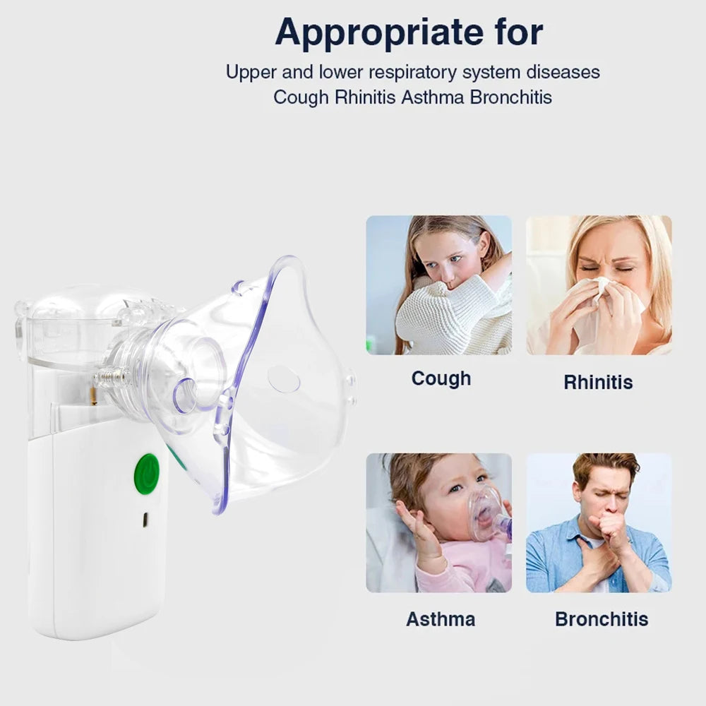 Portable Mesh Nebulizer in Pakistan | Mini Handheld Asthma Inhaler for Kids & Adults