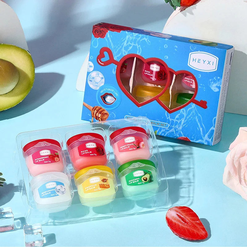 Fruit Lip Balm Set | Moisturizing Lip Mask for Dry, Cracked Lips | Holiday Gift Kit