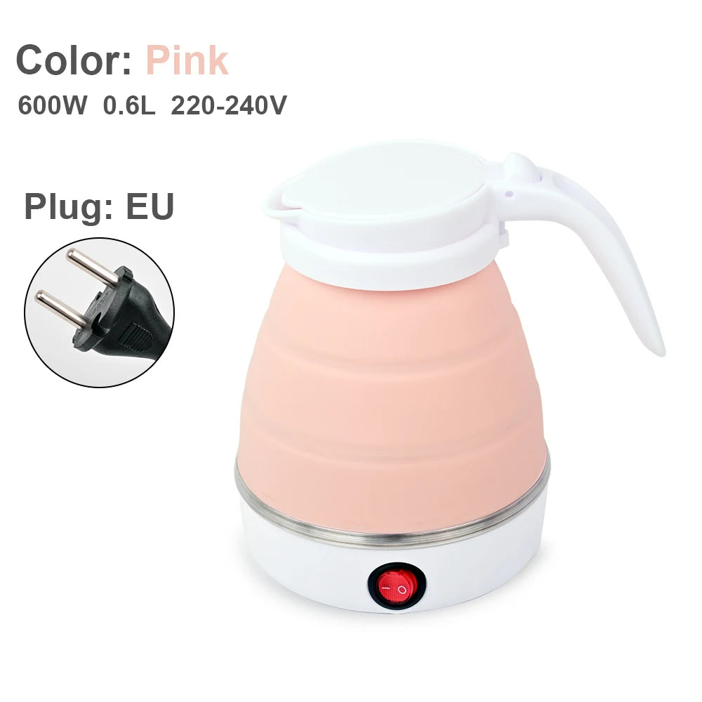 1L Foldable Travel Electric Kettle | Portable 600W Smart Kettle for Tea & Coffee
