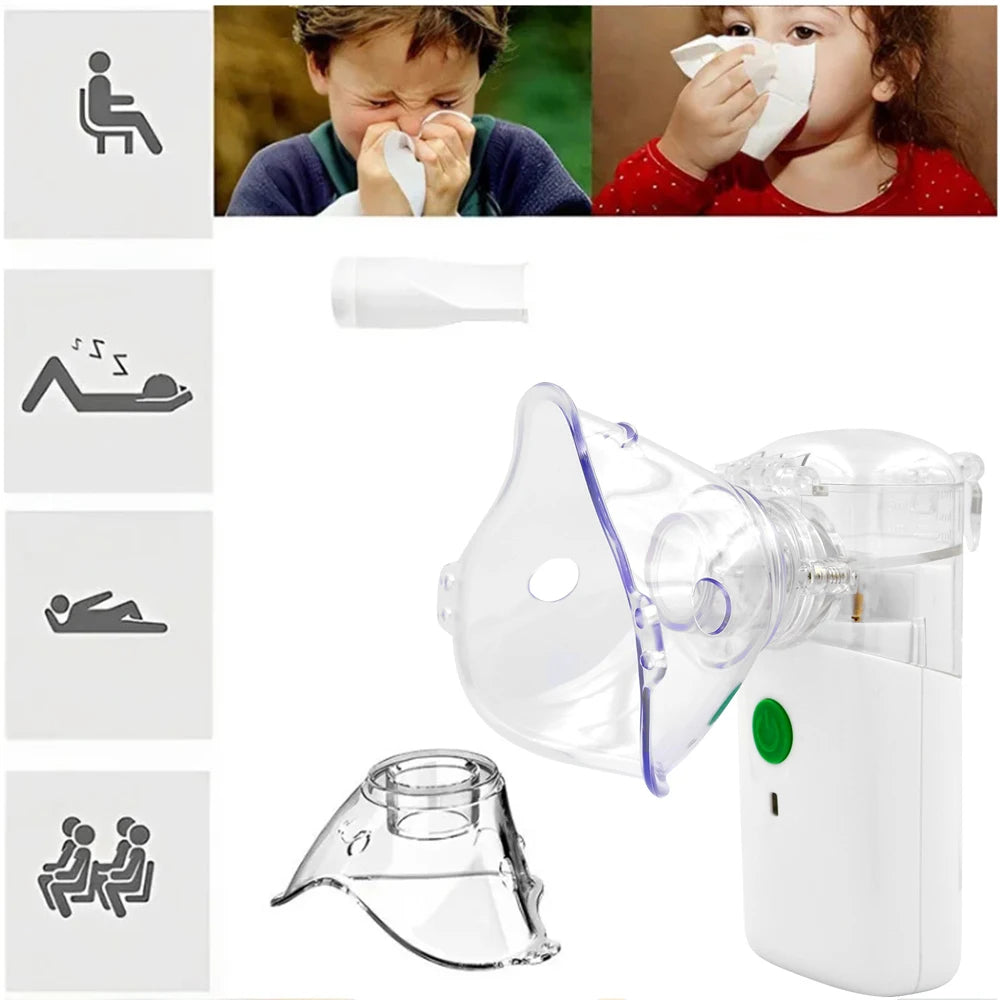 Portable Mesh Nebulizer in Pakistan | Mini Handheld Asthma Inhaler for Kids & Adults