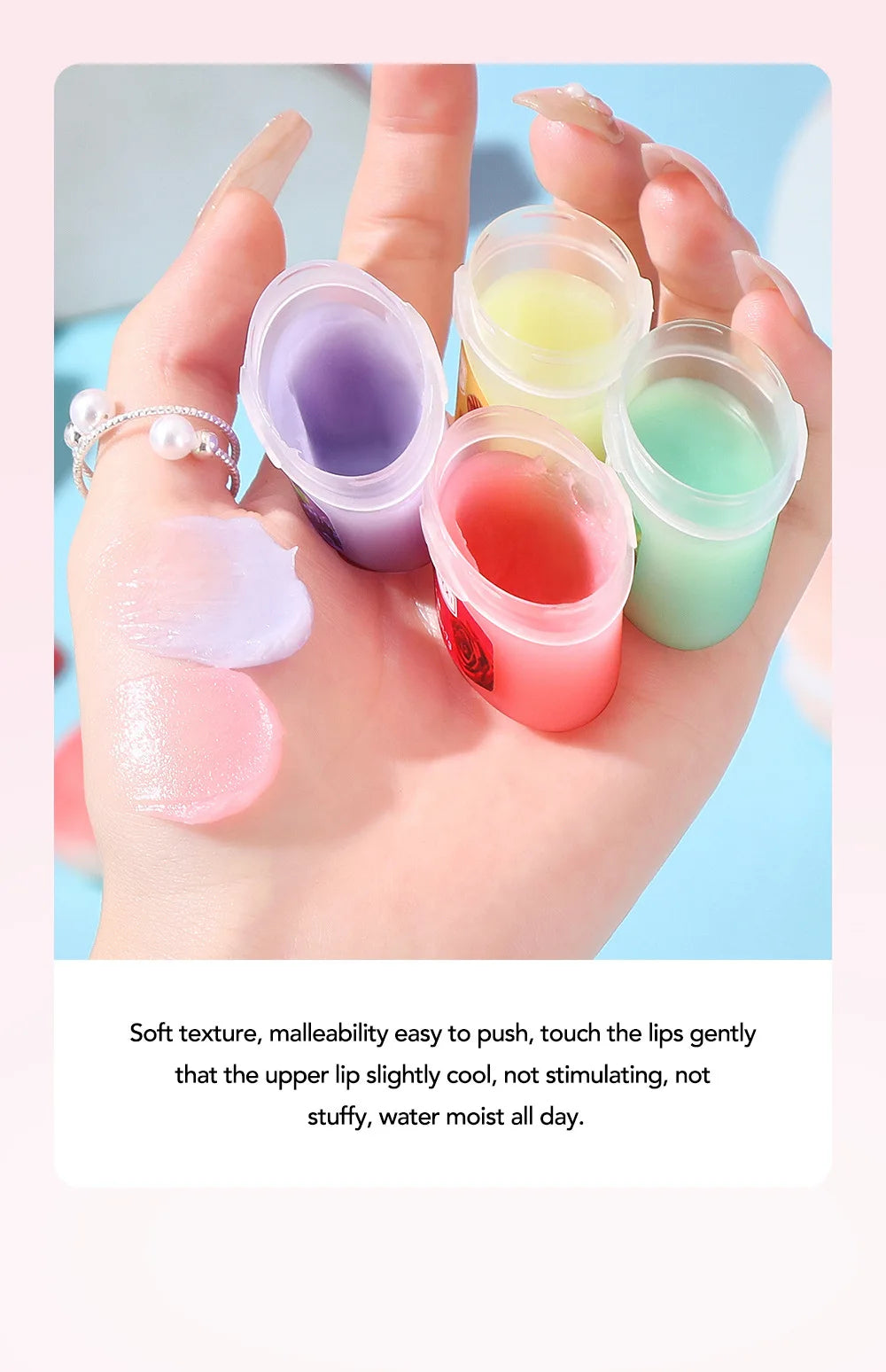 Fruit Lip Balm Set | Moisturizing Lip Mask for Dry, Cracked Lips | Holiday Gift Kit