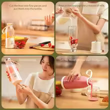 HMsmart 's® Portable USB Blender | Rechargeable Mini Juicer Bottle for Smoothies - HMsmart.shop